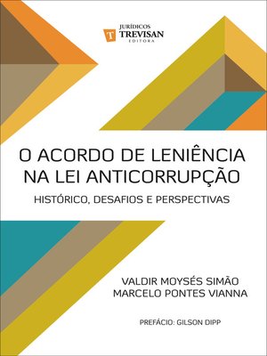 cover image of O acordo de leniência na lei anticorrupção